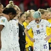 Đội tuyển Bóng đá Nữ Mỹ (áo trắng) là đối tượng bị lạm dụng trực tuyến nhiều nhất tại World Cup Nữ 2023. (Ảnh: Getty Images)