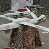 Một máy bay không người lái trưng bày trong triển lãm ở Yemen. (Ảnh: Reuters)