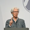 Chủ tịch Ngân hàng Trung ương châu Âu (ECB) Christine Lagarde phát biểu tại Cologne, Đức, ngày 16/5/2023. (Ảnh: AFP/TTXVN)