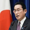 Thủ tướng Nhật Bản Fumio Kishida phát biểu với báo giới tại Tokyo. (Ảnh: AFP/TTXVN)