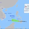 Dự báo đường đi của áp thấp nhiệt đới trên Biển Đông. (Nguồn: Trung tâm Dự báo Khí tượng Thủy văn Quốc gia)