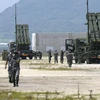Hệ thống phòng thủ tên lửa trên đảo Ishigaki thuộc Okinawa, miền Nam Nhật Bản. (Ảnh: Kyodo/TTXVN)