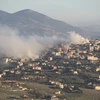 Khói bốc lên sau vụ không kích của Israel xuống thành phố Khiam, Liban ngày 6/1/2024. (Ảnh: THX/TTXVN)