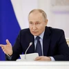Tổng thống Nga Vladimir Putin phát biểu trong cuộc họp ở Moskva ngày 27/12/2023. (Ảnh: AFP/TTXVN)