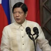 Tổng thống Philippines Ferdinand Marcos Jr. phát biểu tại Manila. (Ảnh: AFP/TTXVN)