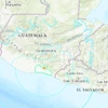 Vị trí xảy ra trận động đất ở miền Nam Guatemala. (Nguồn: USGS)
