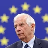 Đại diện cấp cao của EU về chính sách an ninh và đối ngoại Josep Borrell phát biểu tại Strasbourg, Pháp, ngày 18/10/2023. (Ảnh: AFP/TTXVN)