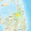 Ví trí xảy ra trận động đất ở Philppines. (Nguồn: USGS)