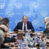 Ngoại trưởng Nga Sergey Lavrov gặp gỡ các phe phái Palestine tại Moskva ngày 29/2/2024. (Nguồn: Bộ Ngoại giao Nga)