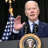 Tổng thống Mỹ Joe Biden phát biểu tại Nantucket, Massachusetts. (Ảnh: AFP/TTXVN)