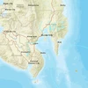 Địa điểm xảy ra trận động đất ở miền Nam Philippines. (Nguồn: USGS)