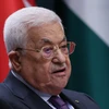 Tổng thống Palestine Mahmoud Abbas phát biểu trong cuộc họp báo ngày 25/7/2023. (Ảnh: AFP/TTXVN)