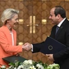 Tổng thống Ai Cập Abdel-Fattah El-Sisi và Chủ tịch Ủy ban châu Âu (EC) Ursula von der Leyen. (Nguồn: EU)
