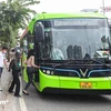 Hà Nội sẽ tiếp tục triển khai thêm các tuyến xe buýt áp dụng thẻ, vé điện tử. (Ảnh: Việt Hùng/Vietnam+)
