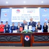 Lễ công bố Rohto-Mentholatum (Việt Nam) trở thành nhà tài trợ các Đội tuyển Bóng đá Quốc gia Việt Nam. (Nguồn: VFF)