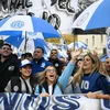 Tuần hành phản đối chính sách của Chính phủ nhân Ngày Quốc tế Lao động, tại Buenos Aires, Argentina ngày 1/5/2024. (Ảnh: AFP/TTXVN)