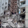 Một phần tòa chung cư 10 tầng ở thành phố Belgorod bị đổ sập. (Nguồn: Sputnik)
