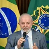 Tổng thống Brazil Luiz Inacio Lula da Silva đề xuất với G7 đánh thuế giới siêu giàu. (Ảnh: AFP/TTXVN)
