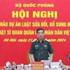 Đại tướng Phan Văn Giang phát biểu tại hội nghị. (Ảnh: Hồng Pha/TTXVN phát)