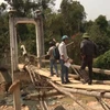 Một chiếc cầu treo dân sinh ở tỉnh Quảng Nam. (Nguồn: TTXVN)