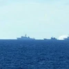 Trung Quốc tăng cường 2 tàu quân sự cản phá tàu của Việt Nam
