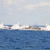 Trung Quốc huy động tàu bảo vệ quanh giàn khoan. (Nguồn: Canhsatbien.vn)