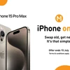M1 triển khai chiến dịch “iPhone On Us” đổi iPhone 12, 13, 14 để nhận iPhone 15 Pro Max ở Singapore