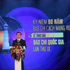 Chủ tịch nước Trương Tấn Sang phát biểu tại lễ trao giải. (Ảnh: Minh Sơn/Vietnam+)