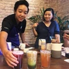Các sản phẩm trà mới của Starbucks. (Ảnh: PV/Vietnam+)