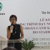 Bà Patricia Marques, Tổng Giám đốc của Starbucks Việt Nam chia sẻ về nội dung chương trình đào tạo. (Ảnh: PV)