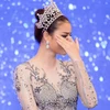 Phạm Hương bật khóc khi nhớ lại hành trình chinh phục Miss Universe 2015. (Ảnh: Mr AT)
