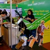 Gian hàng của một trang du lịch trực tuyến tại Hội chợ Du lịch quốc tế lần thứ 6 - VITM Hà Nội 2018 vừa diễn ra cuối tuần qua. (Ảnh: Mai Mai/Vietnam+)
