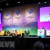 Phó Chủ tịch nước Đặng Thị Ngọc Thịnh phát biểu tại Lễ khai mạc Hội nghị Thượng đỉnh Phụ nữ Toàn cầu năm 2019 với chủ đề “Phụ nữ-Tái định nghĩa thành công.”