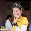 [Photo] Hoa hậu Khánh Vân thích thú khám phá vùng quê Long An