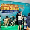 Hình ảnh gian hàng tại VITM Hà Nội 2020. (Ảnh: Mai Mai/Vietnam+)