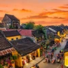 Ráng chiều tuyệt đẹp bao phủ phố cổ Hội An. (Ảnh: CTV/Vietnam+)
