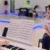 Kiều Loan tham gia khóa học thanh nhạc và biểu diễn ở Hàn Quốc. (Ảnh: NVCC)