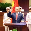 Chủ tịch nước Tô Lâm tuyên thệ. (Ảnh: TTXVN)