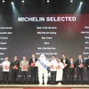 Đại diện các nhà hàng được Michelin Guide vinh danh tại Hà Nội hồi tháng 6/2023. (Ảnh: Vietnam+)