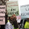 Một cuộc đình công của nhân viên, cán bộ tại các trường học ở Pháp. (Nguồn: Reuters)