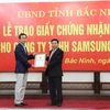 Bắc Ninh trao chứng nhận đầu tư 1 tỷ USD cho Samsung Display