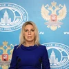 Nữ phát ngôn viên Bộ Ngoại giao Nga Maria Zakharova. (Nguồn: RIA Novosti)