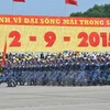 Khối chiến sỹ Cảnh sát biển tham gia diễu binh ngày Quốc khánh 2/9. (Ảnh: TTXVN)