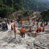 Hiện trường vụ lở đất. (Nguồn: AFP)
