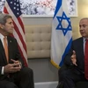 Một cuộc gặp giữa Ngoại trưởng Mỹ John Kerry và Thủ tướng Israel Benjamin Netanyahu. (Nguồn: Reuters)
