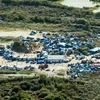 Toàn cảnh “khu rừng rậm” Calais, nơi khoảng 6.000 người nhập cư đang sinh sống. (Nguồn: MetroNews)