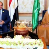 Tổng thống Ai Cập Abdel Fattah al-Sisi và Vua Salman của Saudi Arabia. (Nguồn: SPA)
