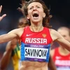 Vận động viên điền kinh Nga Mariya Savinova. (Nguồn: AFP)