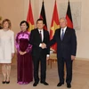 Tổng thống Liên bang Đức Joachim Gauck tiếp Chủ tịch nước Trương Tấn Sang. (Ảnh: Mạnh Hùng/Vietnam+)