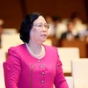 Bộ trưởng Bộ Lao động, Thương binh và Xã hội Phạm Thị Hải Chuyền. (Ảnh: Phương Hoa/TTXVN)